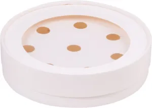 Коробка для конфет круглая с окном диам.165мм выс.35мм (8) (белая)